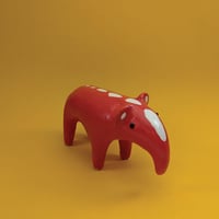 Red Tapir Sculpture - "Harald"