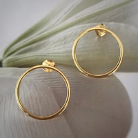 Image 1 of Little Circle Gold Studs