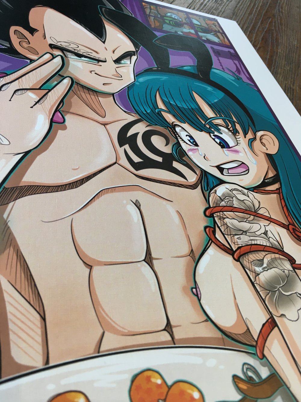 Bulma and Vegeta Print 