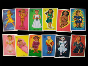 Image of Loteria de La Mujer Postcards
