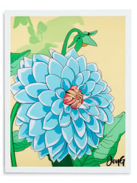 Dahlia - Teal - 30x40