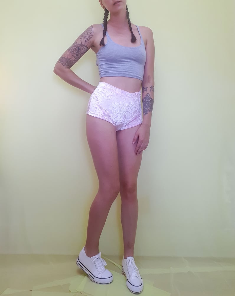 Image of Custom Velvet Booty Shorts