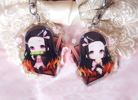 nezuko plush keychain