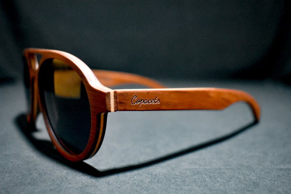 Image of Black Oak Veneer Sunglasses