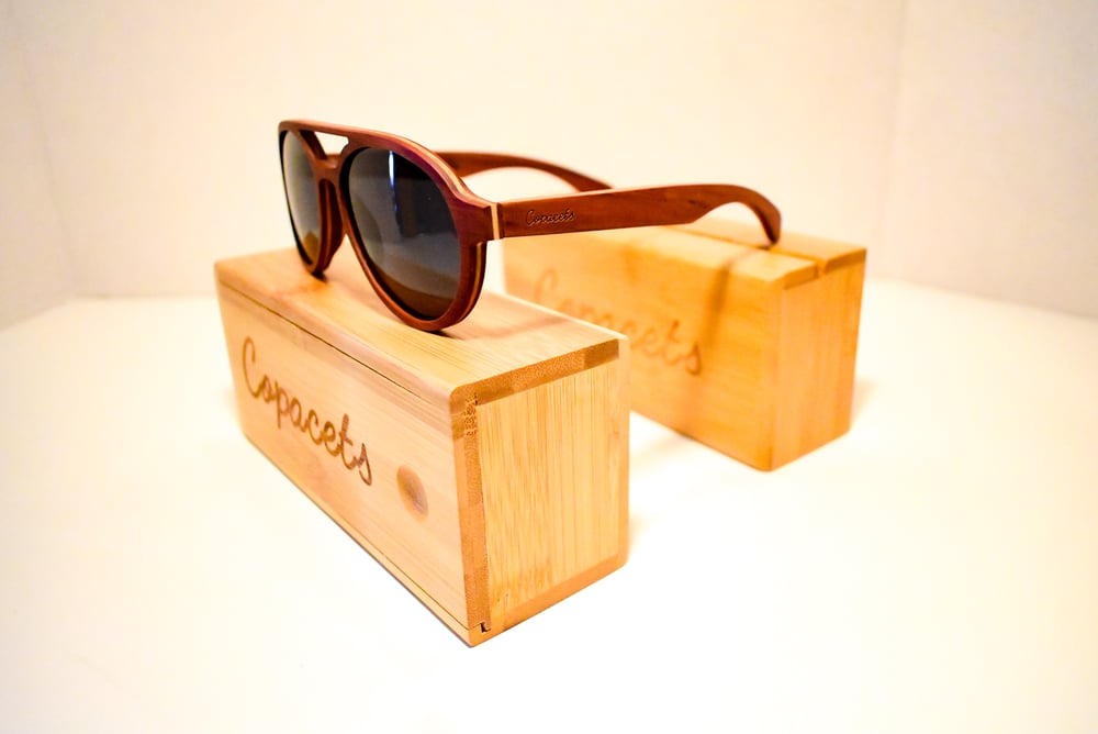 Image of Black Oak Veneer Sunglasses