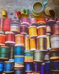 Image 1 of ‘Colourful Cotton Reels’ - 1000 Piece Limited Edition Jigsaw