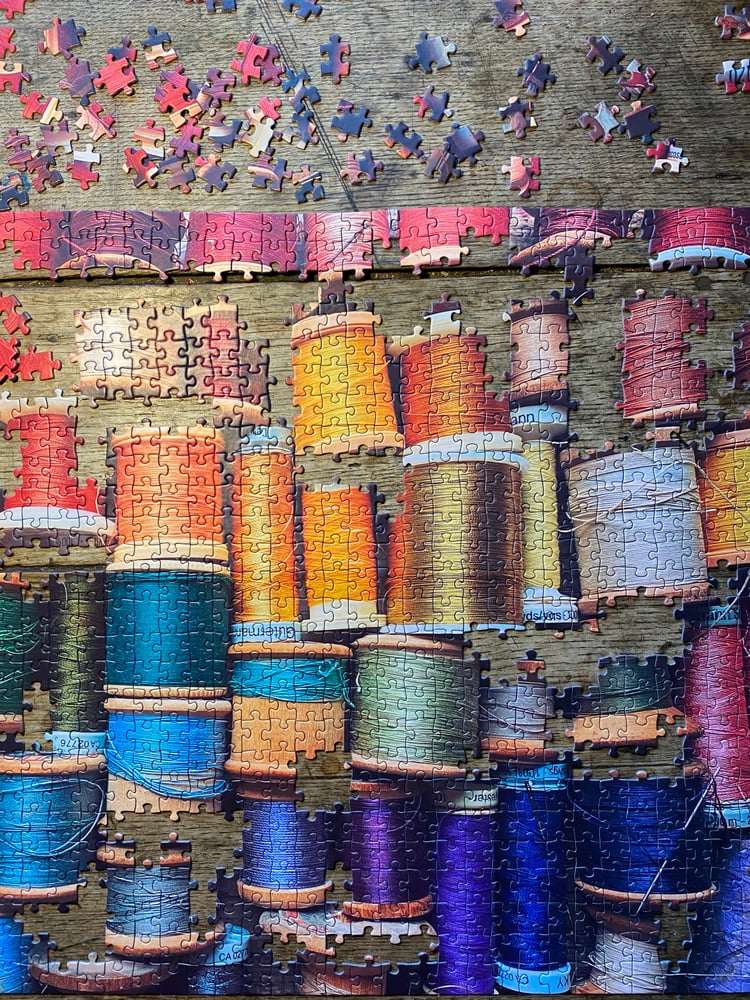 Image of ‘Colourful Cotton Reels’ - 1000 Piece Limited Edition Jigsaw
