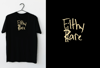 Filthy Rare "Logo" ULTRA LUXURY TEE - BLACK 