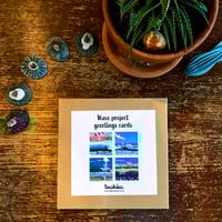 Image 1 of Wave project stencil greetings cards