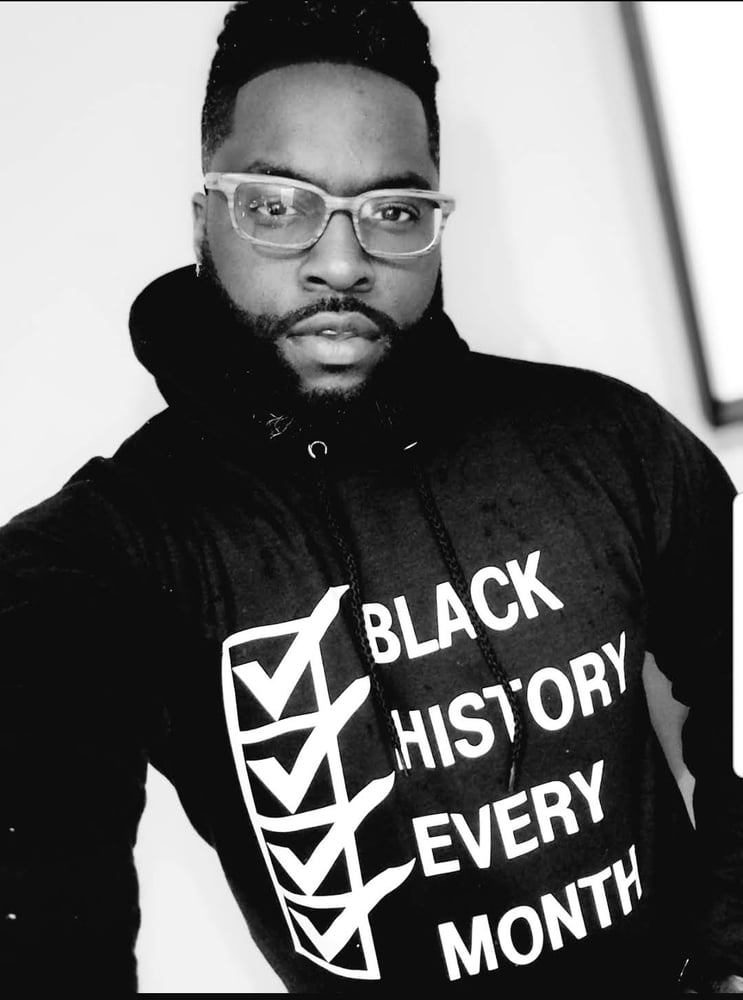 Image of BLACK HISTORY EVERY MONTH HOODIES(BLACK)