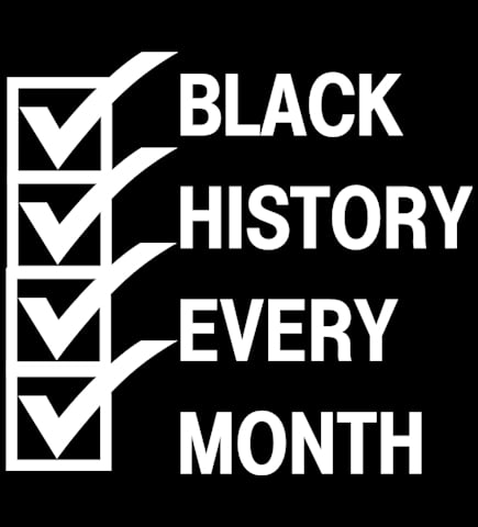 Image of BLACK HISTORY EVERY MONTH HOODIES(BLACK)