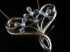 ART NOUVEAU 15CT FRENCH DIAMOND AND NATURAL PEARL BOW HEART NECKLACE