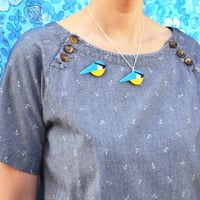 Image 4 of Blue Tit Brooch or Necklace