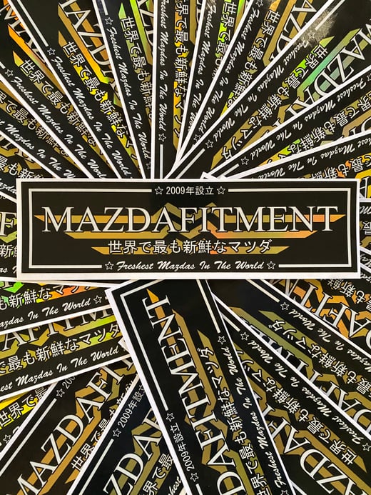 MAZDA FITMENT CLUB STICKER - SPECIAL SPOT OILSLICK