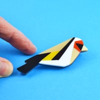 Image 3 of Goldfinch Brooch or Necklace