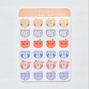 Image of Bear Mood Sticker Sheet