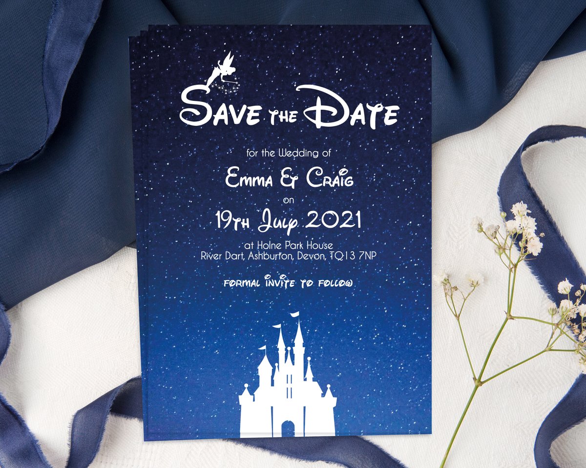 Disney Castle Save the Date