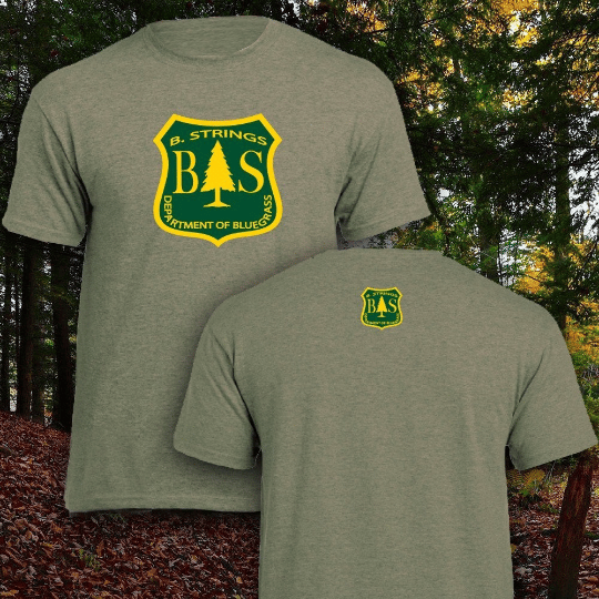 Image of Billy Strings fan art - BS forest logo shirt