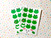 Image 1 of Emotional Frogs Sticker Sheets