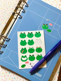 Image 2 of Emotional Frogs Sticker Sheets