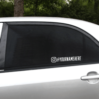 Image 1 of Pair of Instagram/Snapchat/Tik Tok Decal