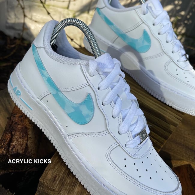 Nike AF1 - Baby Blue Camo 
