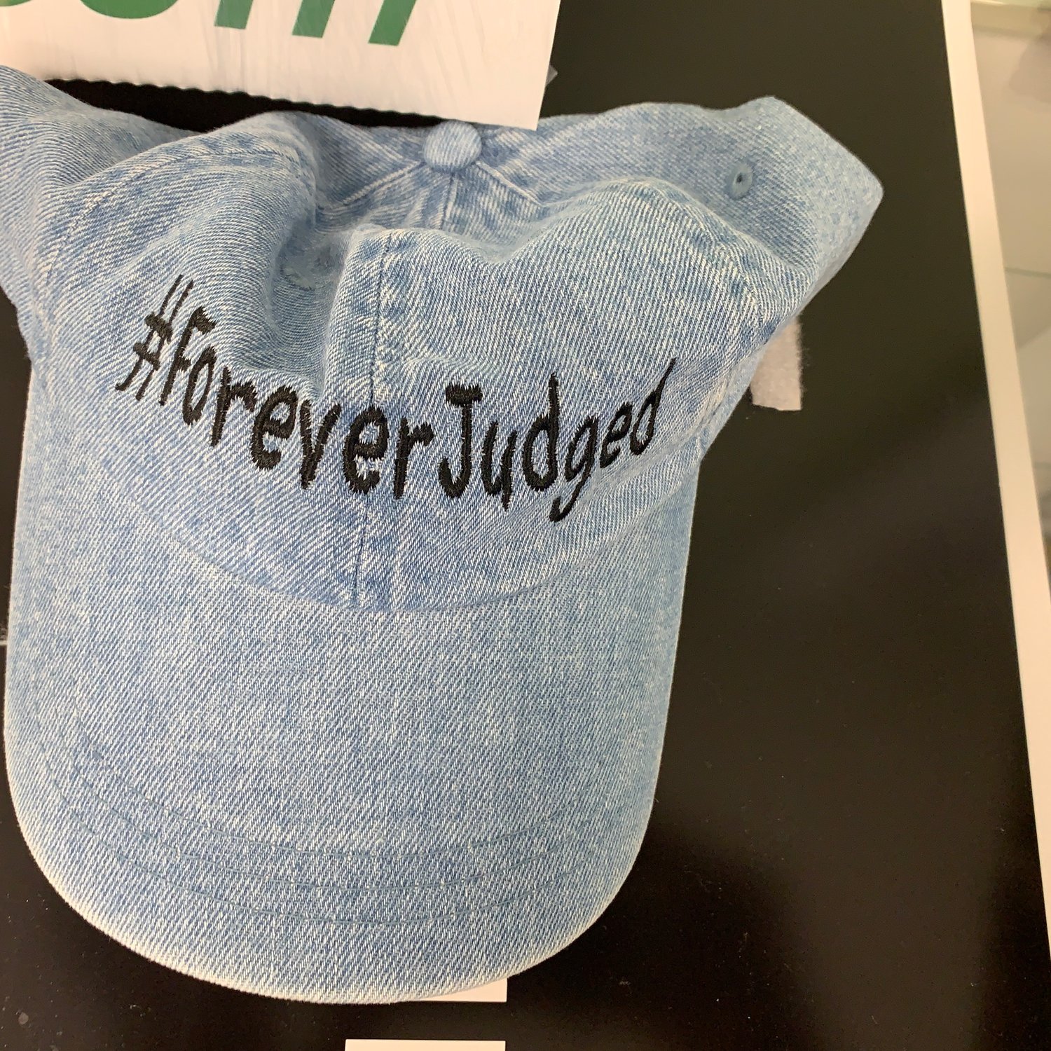 Image of Denim #ForeverJudged Hat 