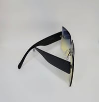 Image 2 of Oversized Square Sunglasses Rimless Frame Candy Color .,