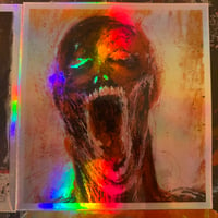 Image 3 of Peaceful scream, holographic sticker