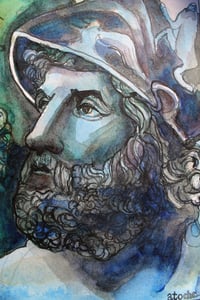 Image 5 of "Guardiani della Luce", watercolor and ink on paper