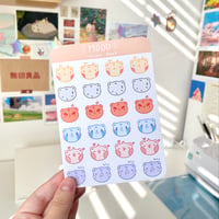 Image 2 of Bear Mood Sticker Sheet