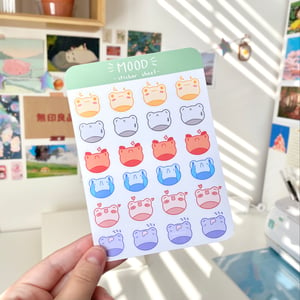 Image of Froggy Mood Sticker Sheet