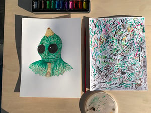 "Sleestak" first edition print