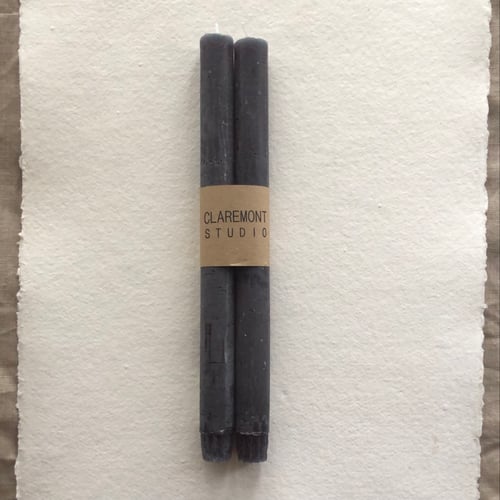 Image of Dark Gray Rustic Dinner Candle