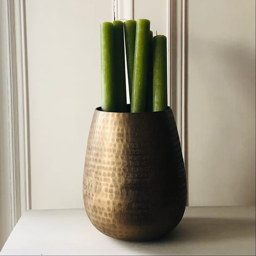 Image of Fern Green Rustic Dinner Candle