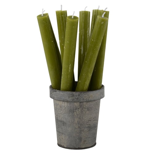 Image of Fern Green Rustic Dinner Candle