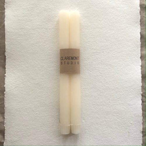 Image of Ivory Rustic Dinner Candle