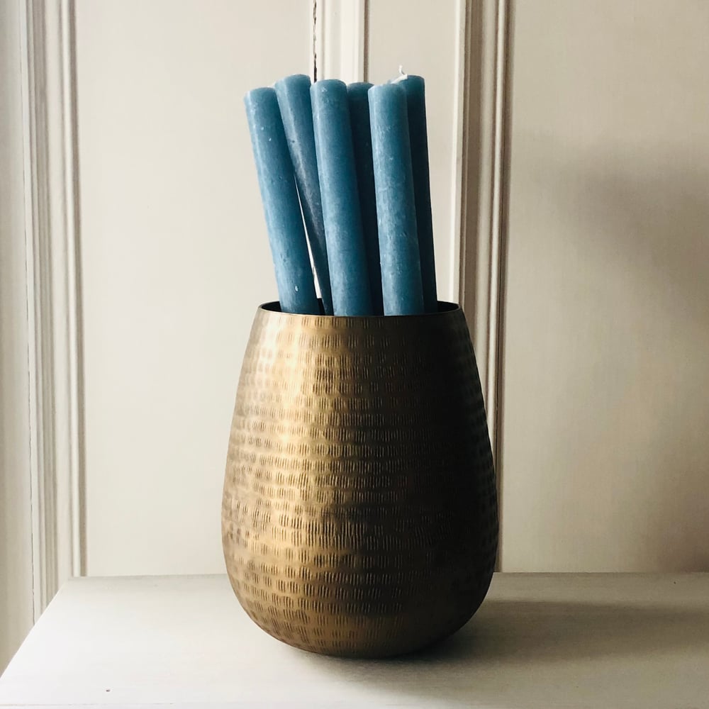 Image of Pale Aegean Rustic Dinner Candle