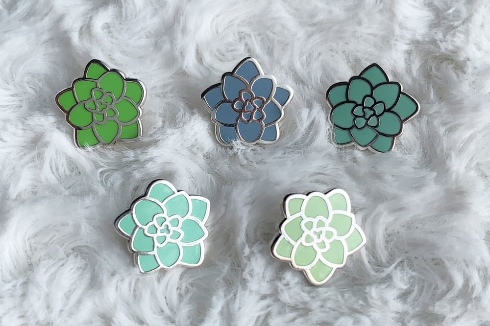 Mini Succulents Set | Enamel Pins