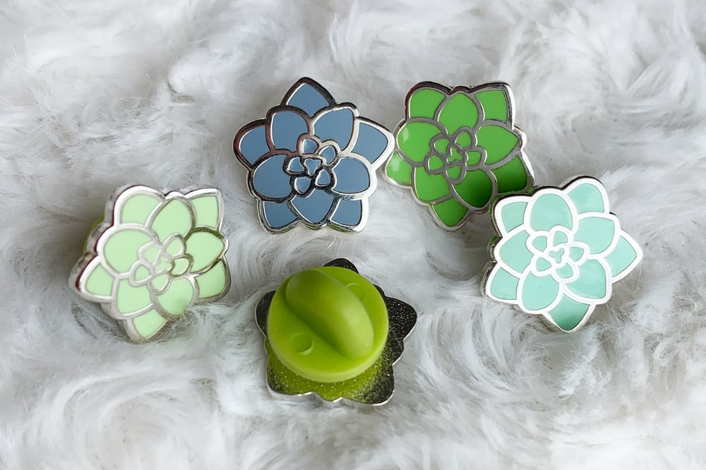 Mini Succulents Set | Enamel Pins