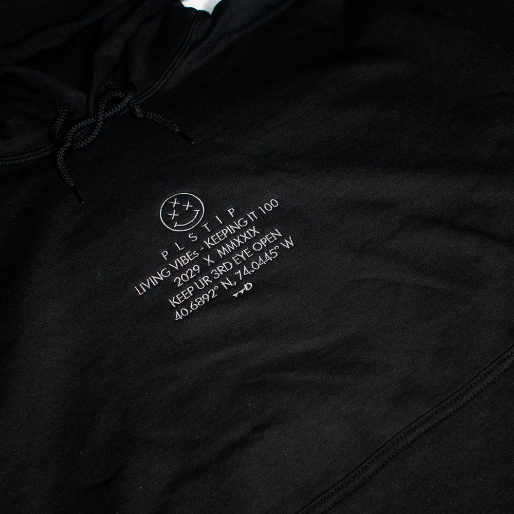 Image of FinePrint Hoodie - Black