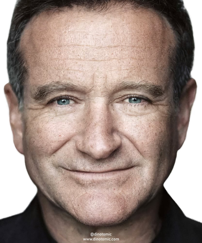 Image of #291 Robin Williams realistic painting