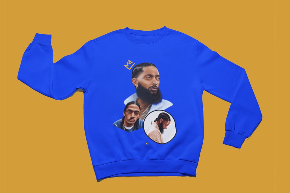 Image of NIPSEY [4EV SWEATSHIRT] (BLUE)