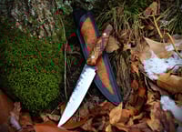 Image 1 of 9.75" Forged Farrier's Rasp Hunting Knife "Relic no.4"