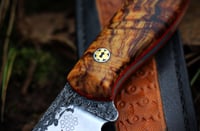 Image 2 of 9.75" Forged Farrier's Rasp Hunting Knife "Relic no.4"
