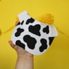 Hand-painted Cow Print Dad Hat/Visor