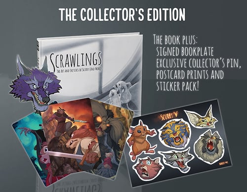 Image of Premium Edition - Scrawlings: The Art and Sketches of Scurry (and More!)
