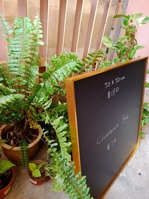 Square Chalkboard with Golden Aluminum Frame