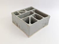 Image 4 of breeze block in grey I