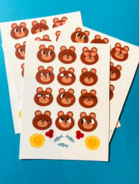 Image 1 of Emotional Bears Sticker Sheet